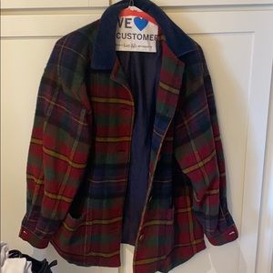 Trendy plaid shacket